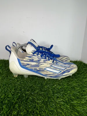 Adidas Adizero 12.0 Football Cleats White Blue Men’s Size 11.5 EU 46 thumbnail 3
