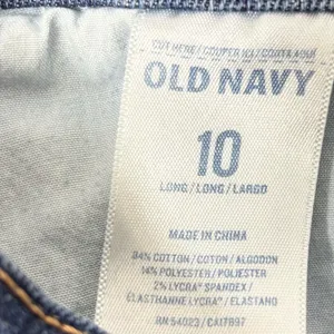 Old Navy Sweet Heart Women's‎ Dark Blue Straight leg Jeans size 10 thumbnail 6