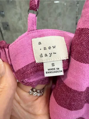 a new day Pink and Magenta Striped Cropped Tank (*NWT) thumbnail 3