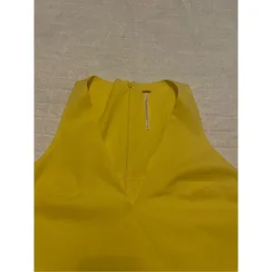 Free People Women’s Canary Yellow Sleeveless V neck Mini Dress Size XS Vacation thumbnail 7
