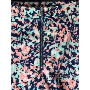 Club‎ Monaco Skirt Women 4 Pink Blue Floral A Line Skater Mini Boho Cottagecore thumbnail 5