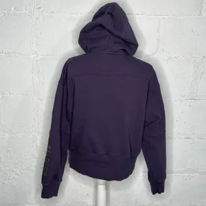 Peloton Half Zip Hoodie Athleisure Cozy Chic Sweatshirt Women Purple Medium‎ thumbnail 3