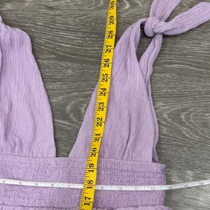 Lovers and Friends Brielle Mini‎ Dress Lavender Purple Tiered Ruffle Revolve S thumbnail 10