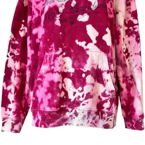 Distressed GAP The Eastern Atlantic 1969 Showdown Bleached Tie Dye Hoodie thumbnail 3