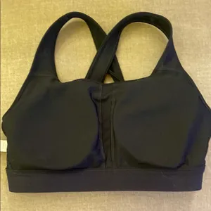 Under Armour Black Sports Bra with Racerback Design thumbnail 4