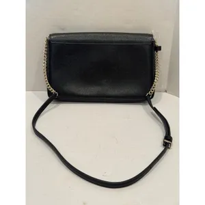 Kate‎ Spade Crossbody Bag Black Alek Tilden Place Coated Leather Gold Chain thumbnail 5