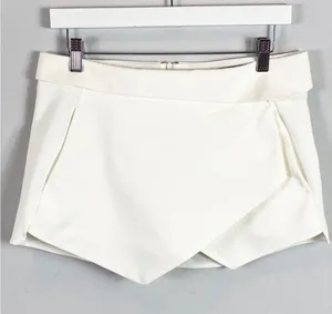 Zara White Envelope Skort Skirt thumbnail 3