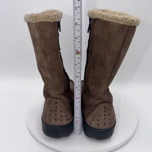 Keen Stockholm Brown Leather Faux Shearling Lined Winter Boots Womens Size 6.5 thumbnail 4