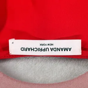 Amanda Uprichard Maxi Dress Ruffle Sleeve‎ Wrap Red Dress Party Cocktail Size P thumbnail 6