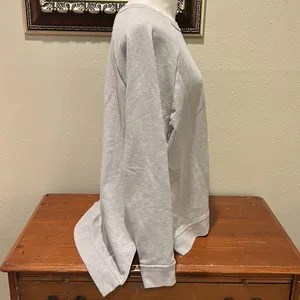 Nike Dri-Fit Hi/Low Sweatshirt - Size L - Color is a tanish/gray thumbnail 3