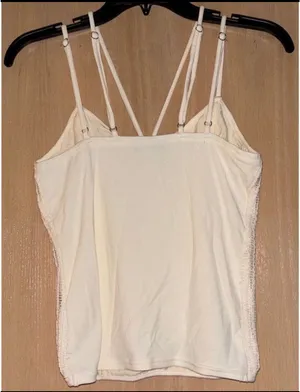 Ivory Lace Fitted Tank by 33 Coastal Tan thumbnail 6