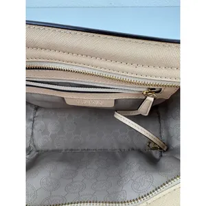 Michael Kors Crossbody Bag Selma White‎ Leather Satchel Purse thumbnail 6
