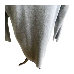 Chico's Cardigan Womens Size 1 Gray Knit Delicate Pearl Embellishment Open Front thumbnail 8
