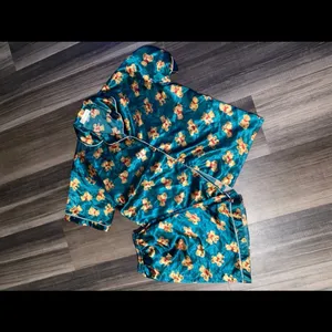 Teal Floral Pajama Set thumbnail 6