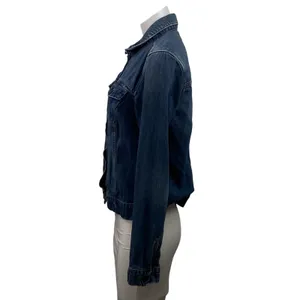 Paige Women's Blue Long Sleeve Button Down Denim Jean Jacket Trucker Size M thumbnail 2