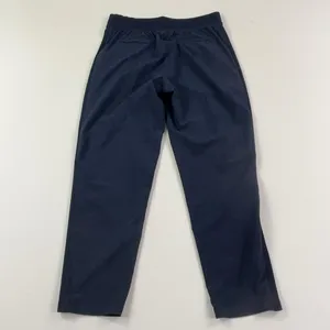 Athleta Brooklyn Mid Rise Ankle Pants Women's Size 6 Navy Ribbed Side Panels thumbnail 3