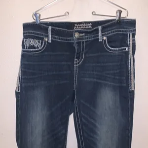 Maurices Premium embroidered Sequined Pockets Bootcut Jeans thumbnail 2
