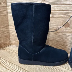 Universal Threads Sarah Boots‎ Women 6 Black Suede Shearling Winter Snow Lined thumbnail 4