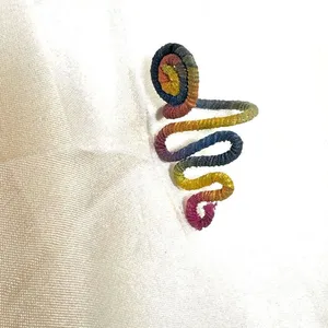 Colorful snake threaded ring thumbnail 5