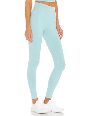 NWT Alo Yoga High-Waist Airbrush Legging in Blue Quartz Stretch Workout XS thumbnail 2