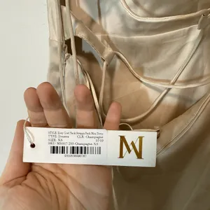 Meshki NWT Zoey Cowl Neck‎ Strappy Back Mini Dress Champagne Size XS thumbnail 4