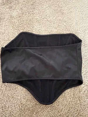 Black Corset Top Shein thumbnail 3
