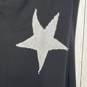 Lauren Ralph Lauren Black Sleeveless Halter Striped Star Artsy Long Flowy Dress thumbnail 5