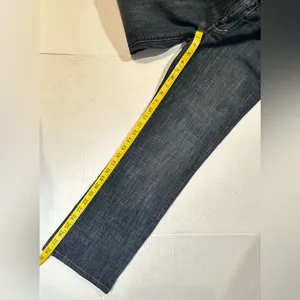 Armani Exchange Jeans Blue Straight Grunge Classic Denim‎ Logo Distressed 10 Reg thumbnail 6