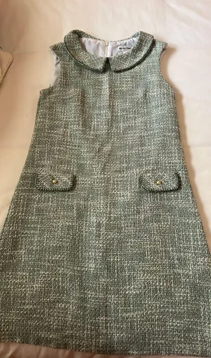 Boutique green cloth knit formal dress thumbnail 1