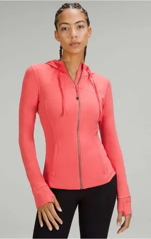 Lululemon Hooded Define Jacket Womens 2 Pink Luon Full Zip Activewear thumbnail 1