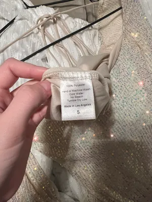 Lucy in the Sky shantelle sequin dress in champagne thumbnail 5