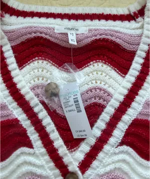 💕 Pink & Red Chevron Cardigan Maurice’s 💕 thumbnail 4