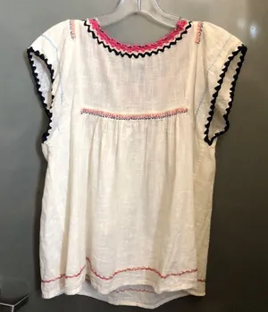 BanJara Embroidered Peasant top S thumbnail 7