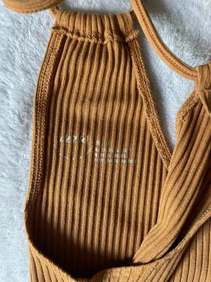 Aerie Tie One Shoulder Cropped Tank Top thumbnail 3