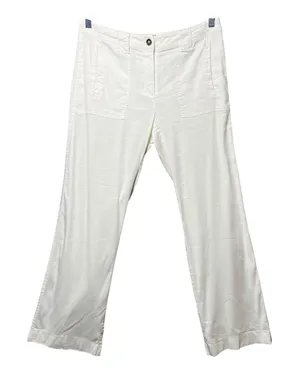 White House Black Market The‎ Trouser White Linen Blend Wide Leg Pants Size 4 thumbnail 1