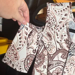 Sami & Jo Cold Shoulder Fit & Flare Paisley Midi Dress Size Small thumbnail 4