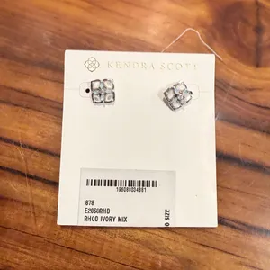Kendra Scott Dirá Stud Earrings Ivory Mix thumbnail 3