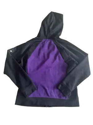 RALPH LAUREN Active LRL Purple Black Hoodie Sweatshirt Size M thumbnail 2