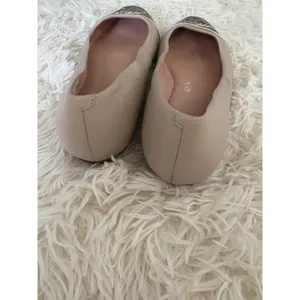 Taryn Rose Beige Gold Leather Rose Cap Toe Ballet‎ Flats Women Shoes 6 thumbnail 7