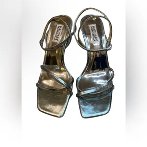 Badgley Mischka Callie Beaded Heel Sandal Size 8.5 thumbnail 5