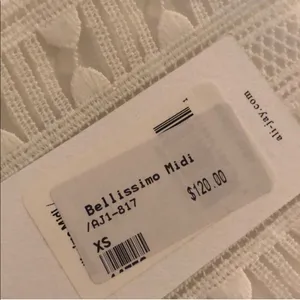 Ali & Jay Bellissimo Midi White Lace Bridal Dress XS NWT thumbnail 8