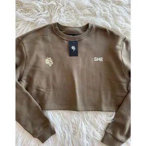 Wolves Darc Sport SHE Cursive Crop Crewneck Sage Size Small thumbnail 3
