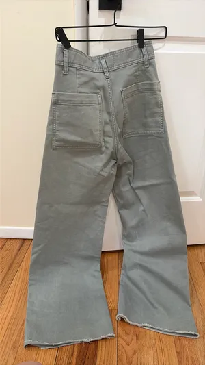 Green Zara jeans Size 4 thumbnail 2