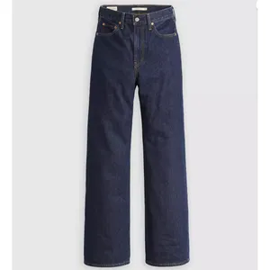 New Levi's 29x34 Premium Ribcage Wide Leg Women's Jeans Shaded View Dark Wash thumbnail 4