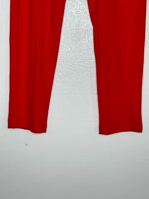 SOHO Apparel Red Slim Ankle Pants Zip Pocket Stretch Career Chic Size M NWT thumbnail 5