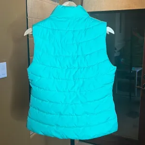 GAP ColdControl Windproof Puffer Vest Mint Green Medium Lightweight Quilted thumbnail 14