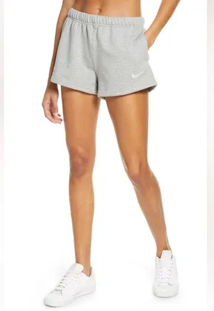 NikeLab Collection Fleece Shorts in Gray thumbnail 1