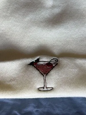 Christmas Martini Custom Embroidered Winter Hat thumbnail 3