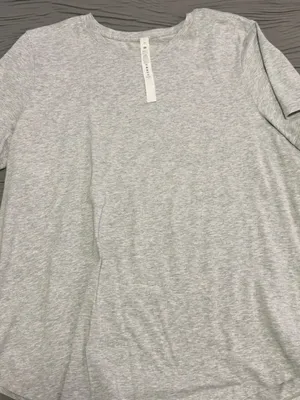 lululemon athletica Light Gray Heather Short Sleeve Tee thumbnail 1