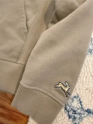 Tracksmith Trackhouse Hooded Sweatshirt in Tan Taupe Size Small thumbnail 5